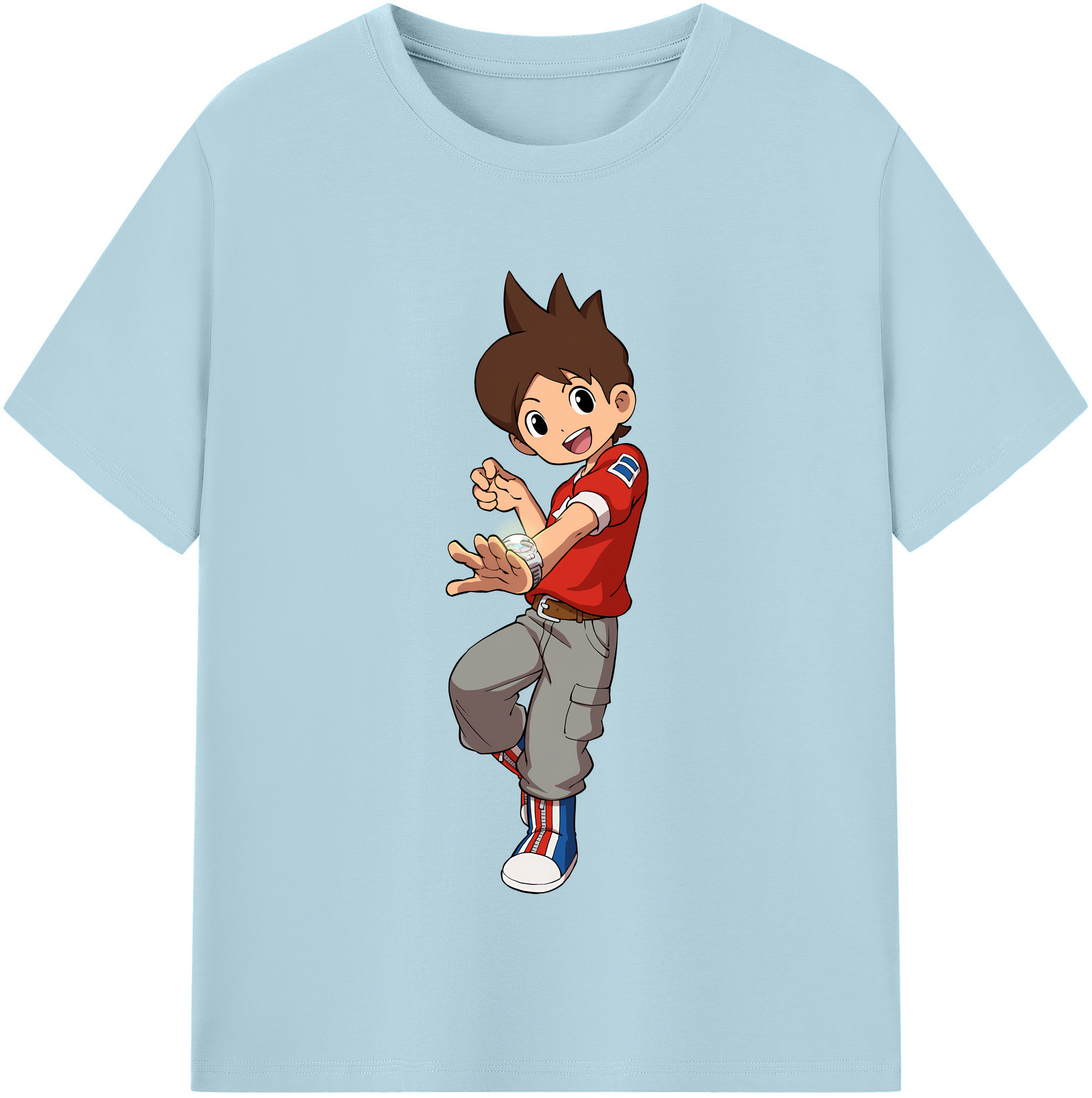 （画像用） 妖怪ウォッチ Yo-kai Watch 綿100％半袖Tシャツ（フロントプリント）